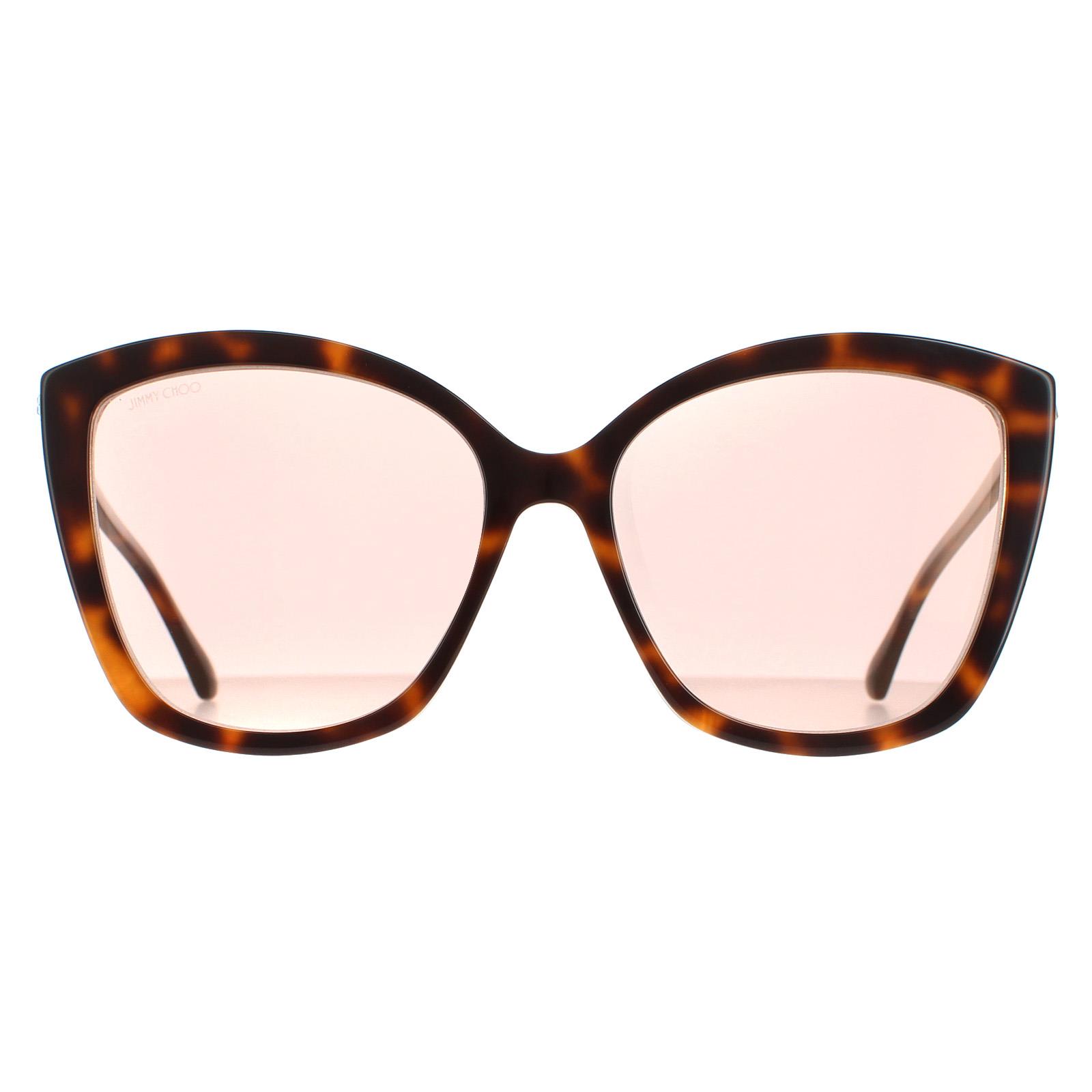 Brown Cat Eye Havana Pink Gold Mirror Nat/S, Image 1 of 4