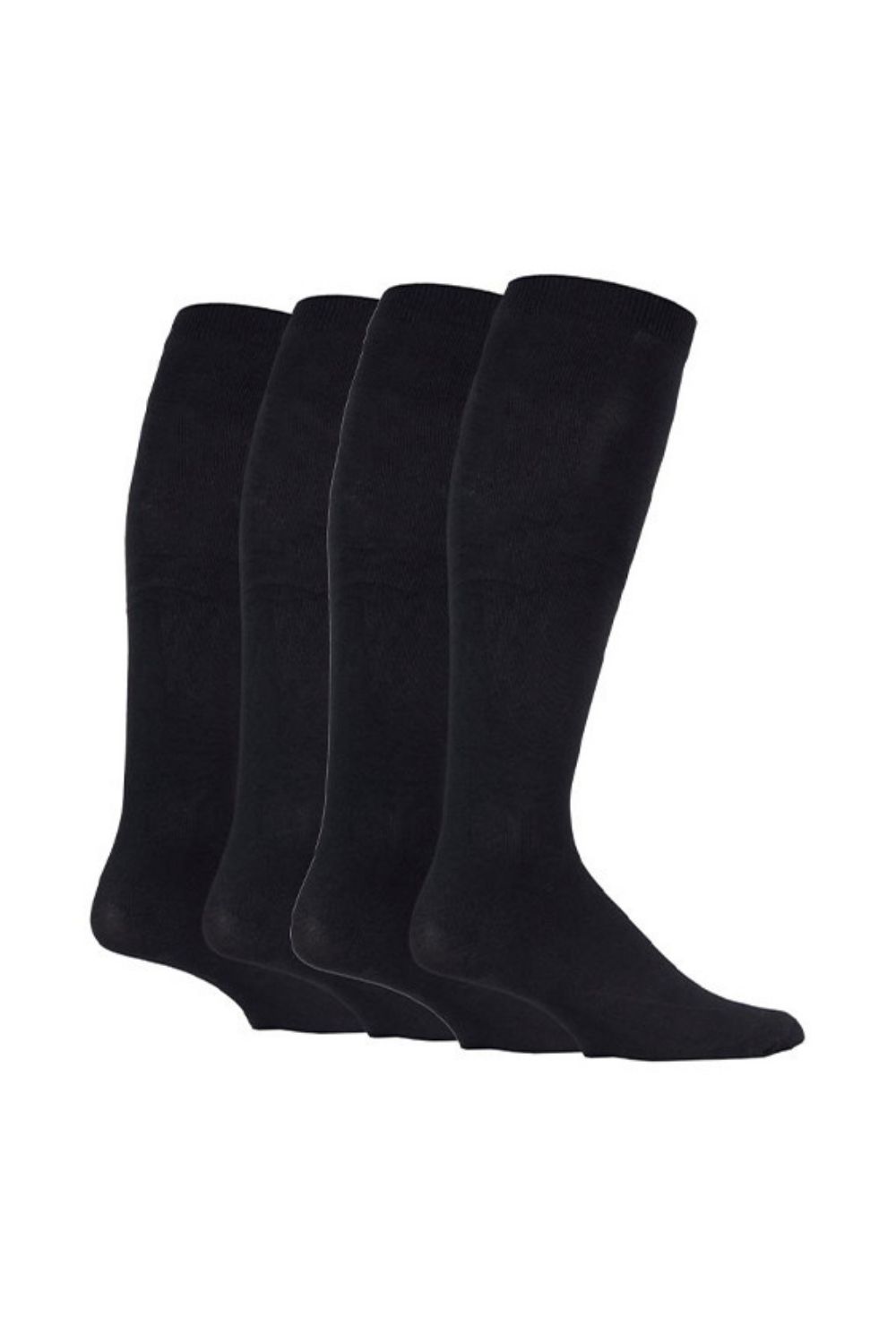 Black 2 Pairs of 80 Den Knee High Compression Socks, Image 1 of 3