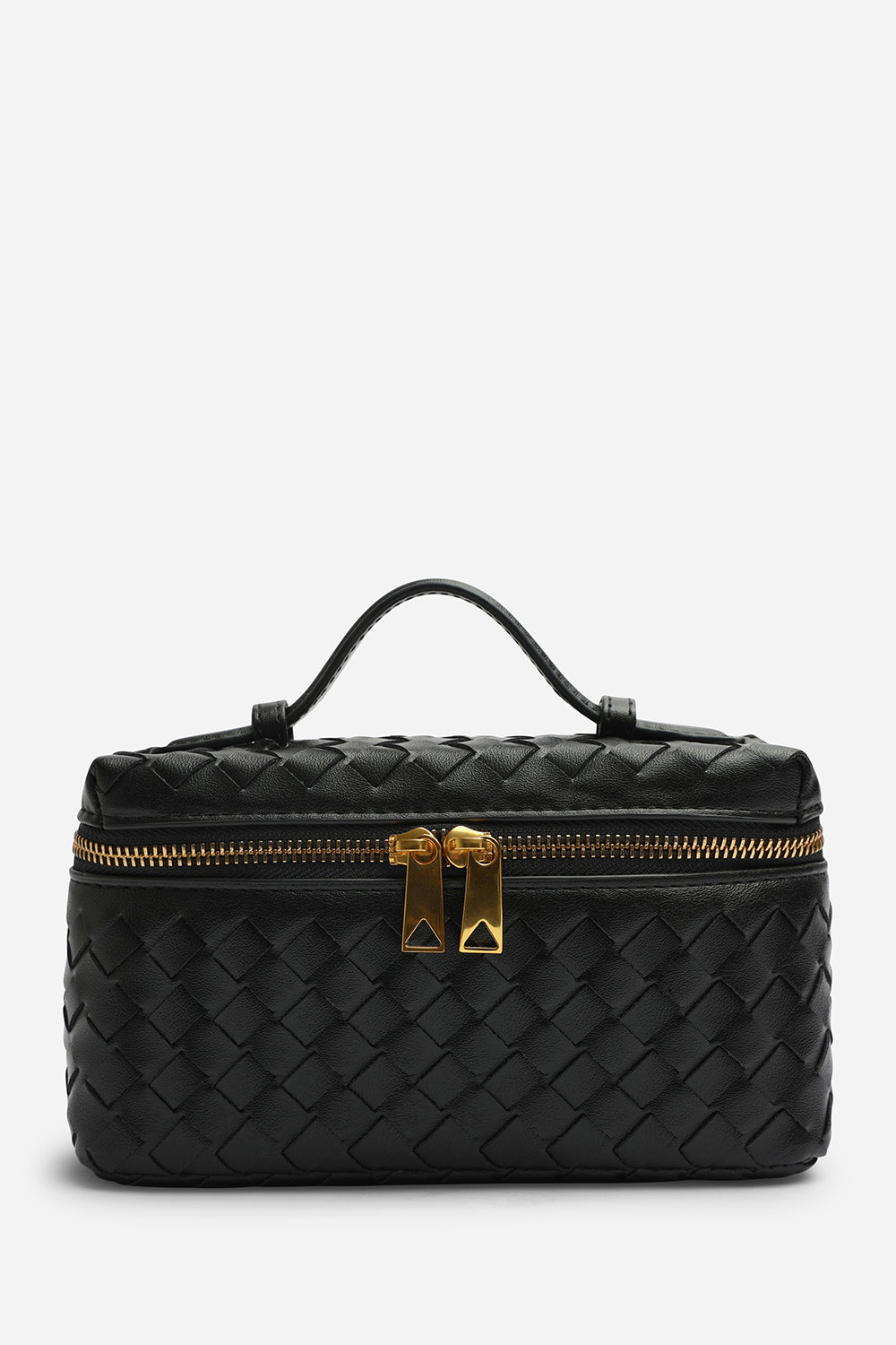 Black Falyse Woven Box Grab Bag, Image 1 of 1