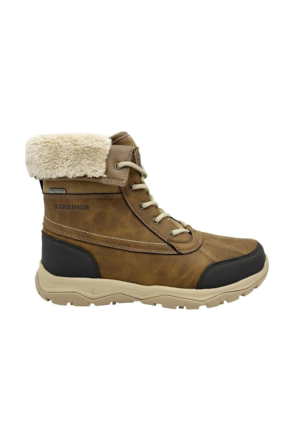 Brown Edmonton Leather Winter Boots, Image 1 of 4