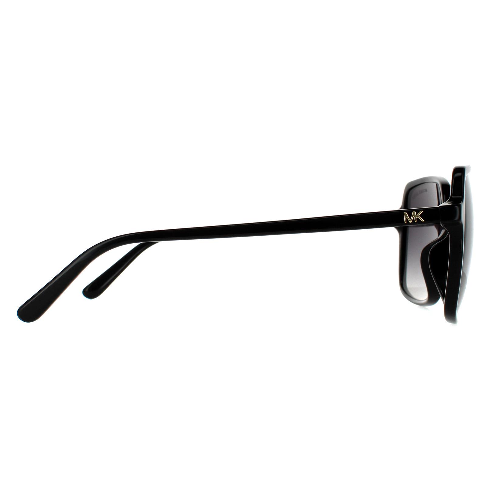Black Michael Kors Black Square Grey Grey Gradient Polarized Sunglasses, Image 4 of 4