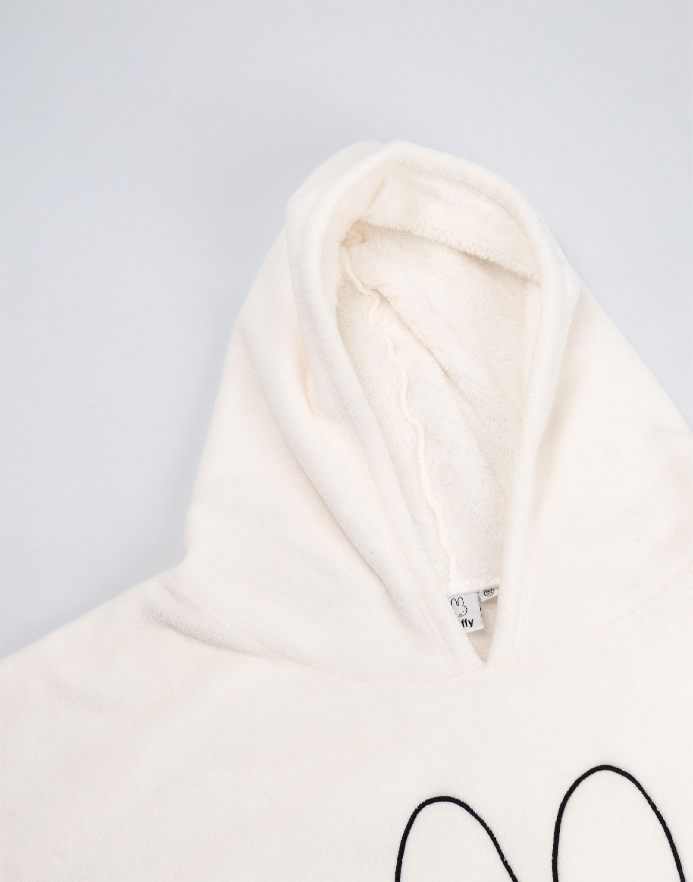 White Miffy Face One Blanket Hoodie, Image 4 of 6