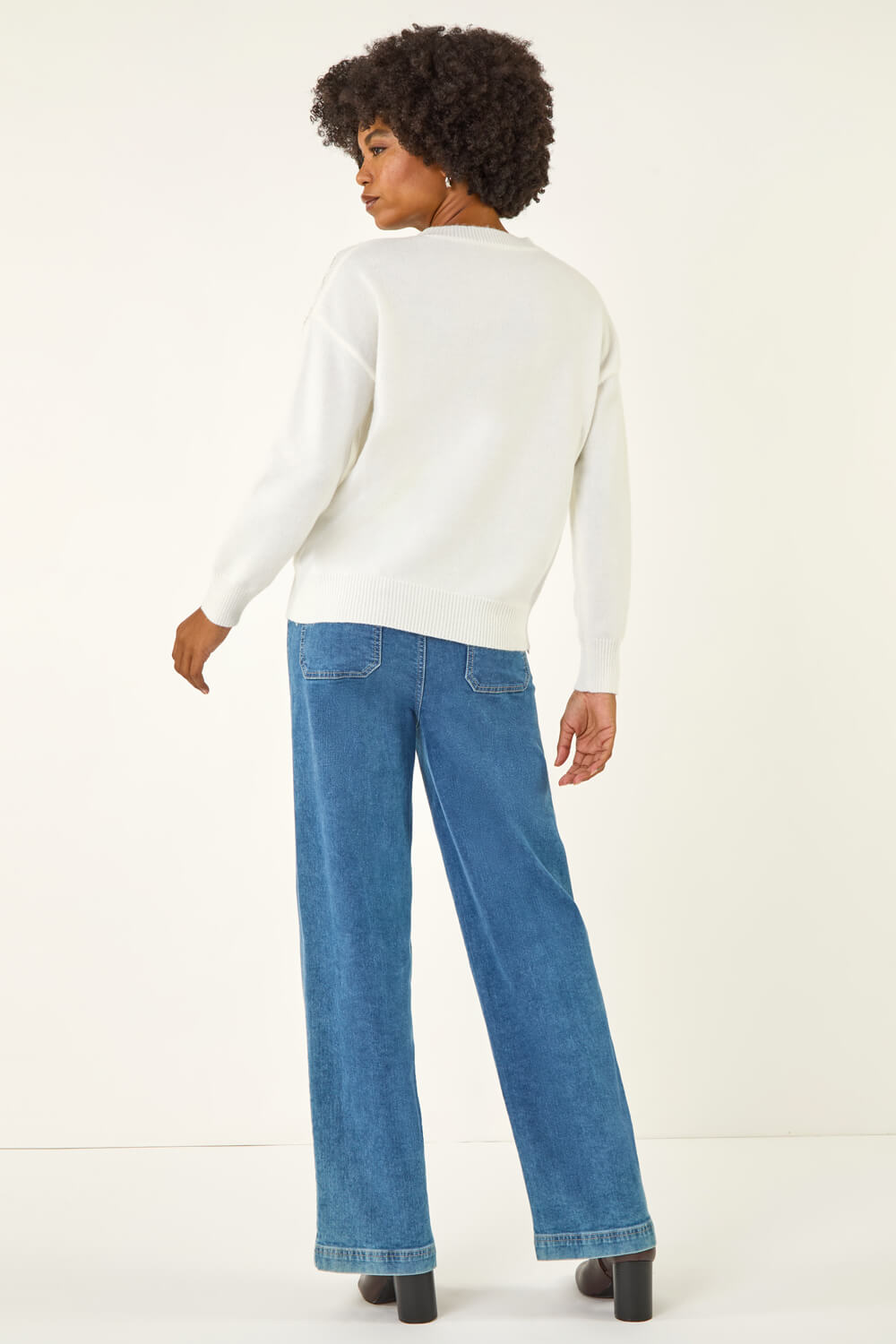 Sleeveless Jumper with Sequinned Knit