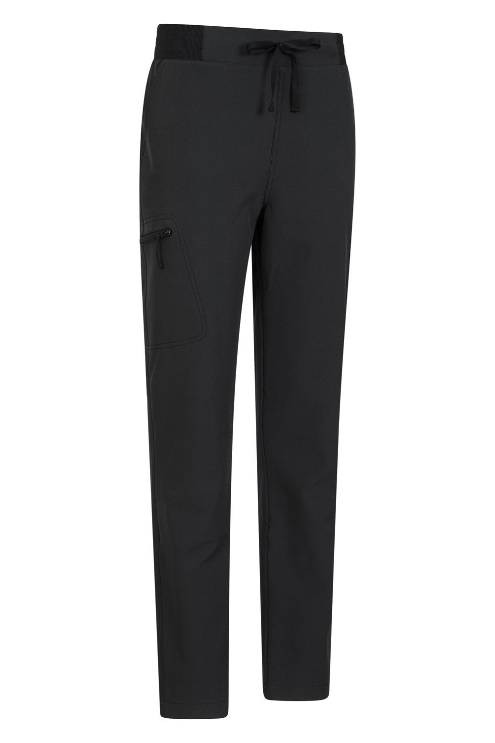 Black Adventure Water Resistant Hiking Trousers, Image 4 of 4