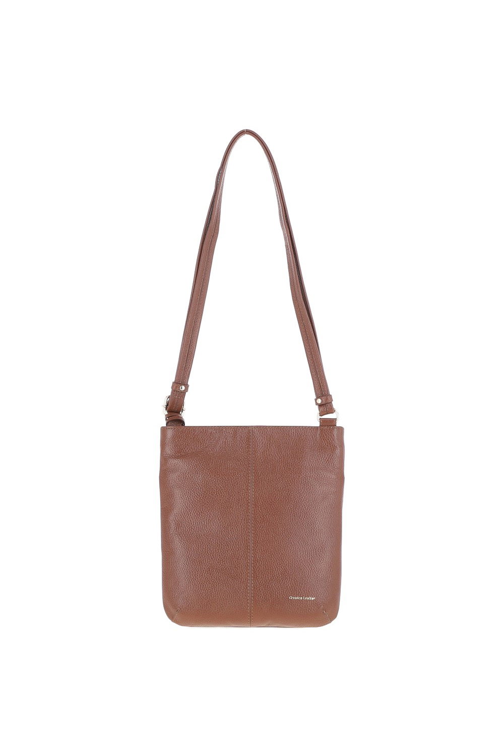 Tan 'Five CB' Real Leather Cross Body Bag, Image 3 of 5