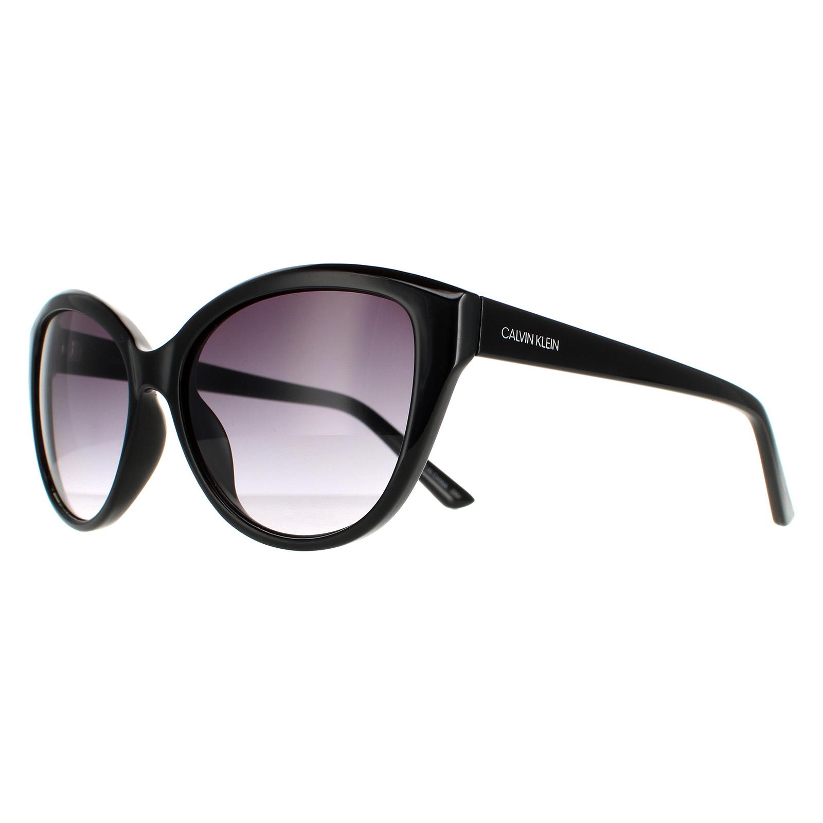 Black Calvin Klein Black Cat Eye Black Grey Gradient CK19536S, Image 2 of 4
