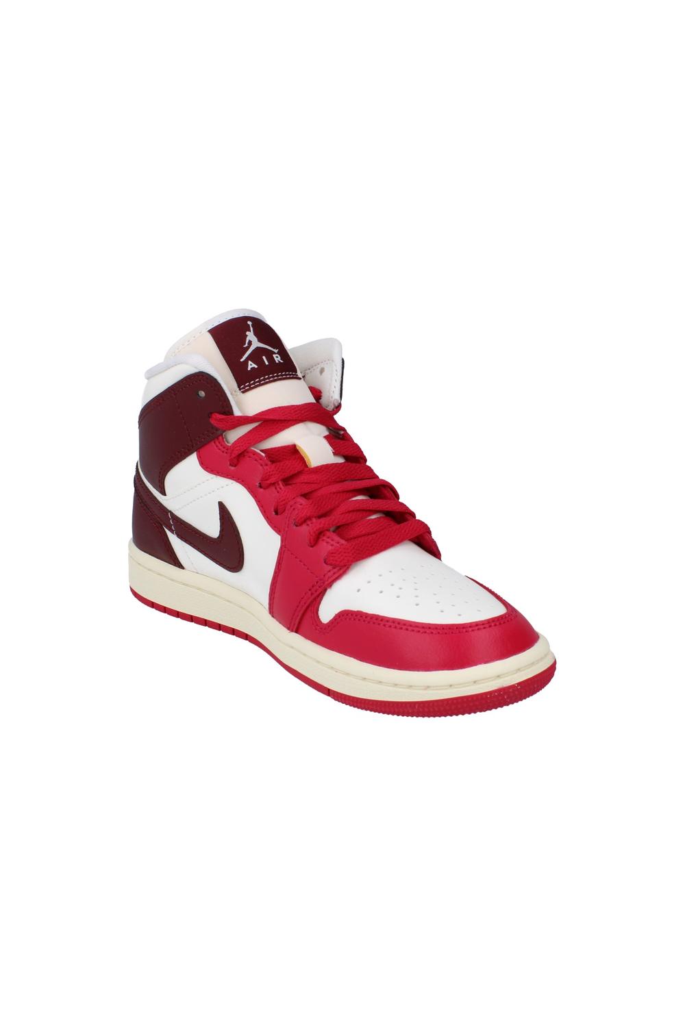 Red Nike Womens Air Jordan 1 Mid Trainers, Image 5 of 6