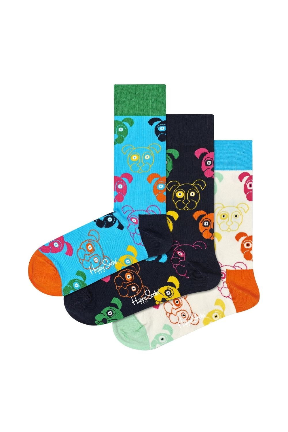 Multi 3 Pack & Mixed Dog Socks Gift Set, Image 1 of 5