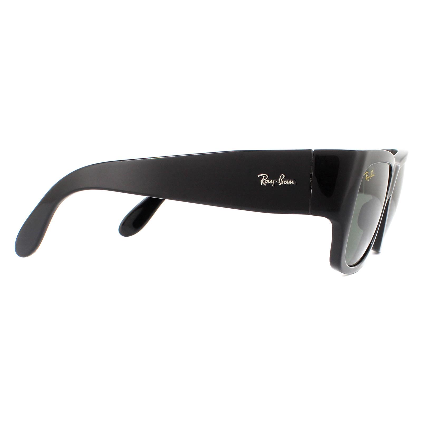 Square Shiny Black Green G-15 Nomad RB2187 Sunglasses, Image 4 of 6