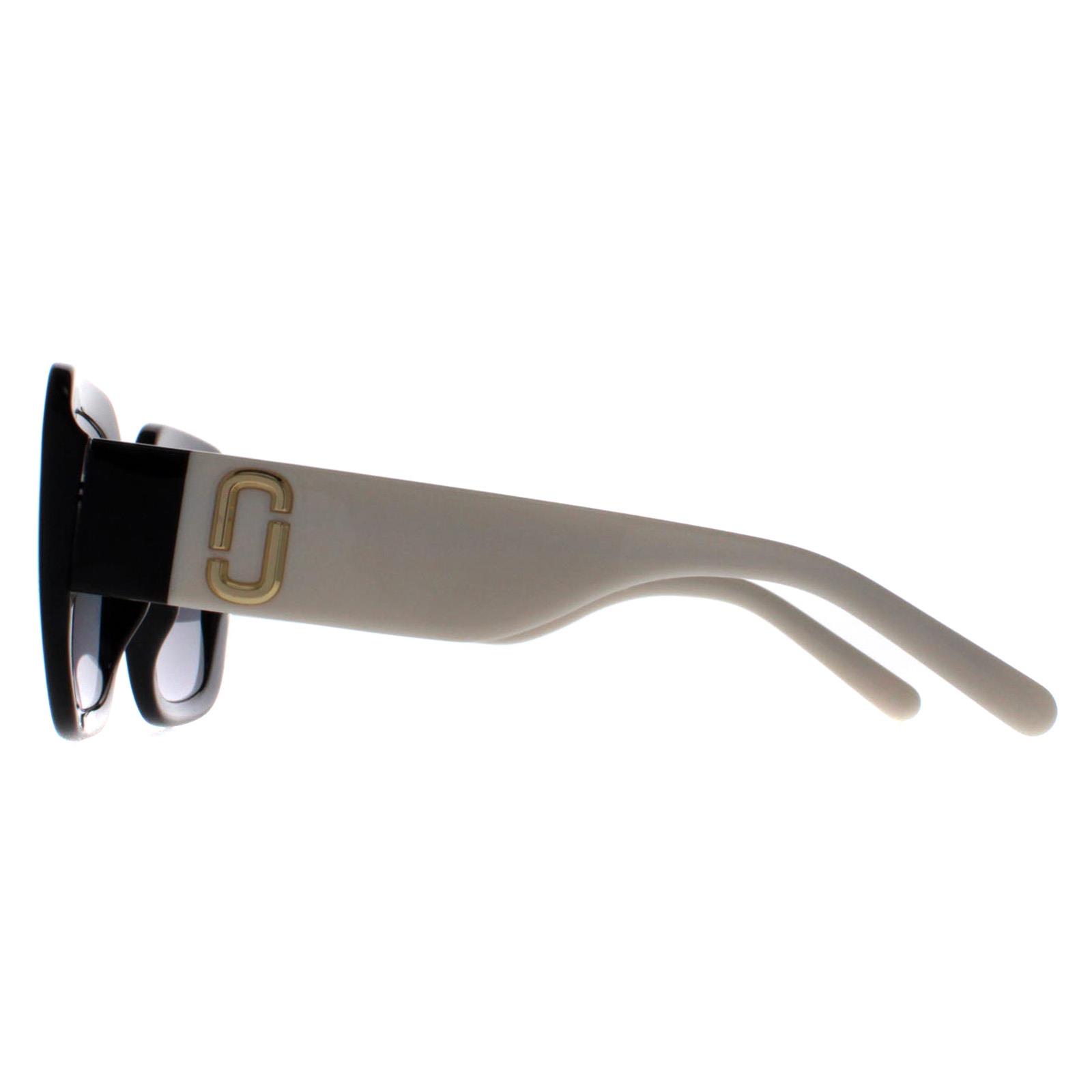 Black Marc Jacobs Black Square Black and White Grey Gradient MARC 647/S, Image 3 of 4