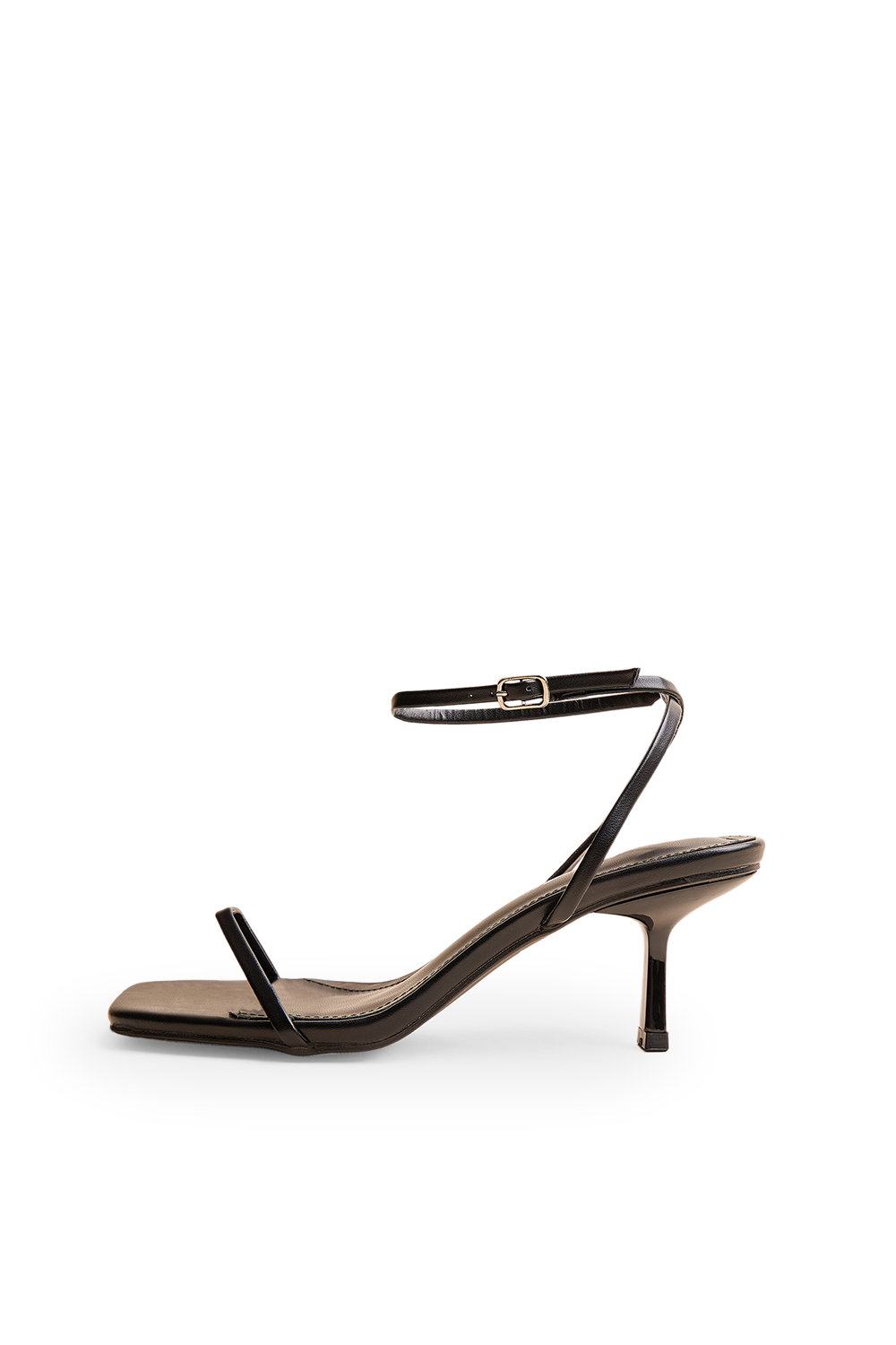 Black Natalya Black Barely There Mid Heels, Image 1 of 4
