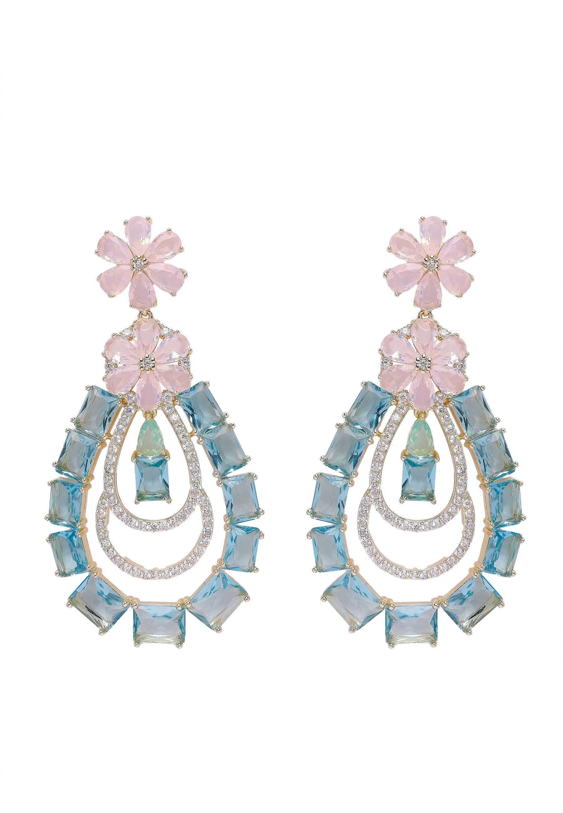 Green Diva Luxury Pendant Earrings