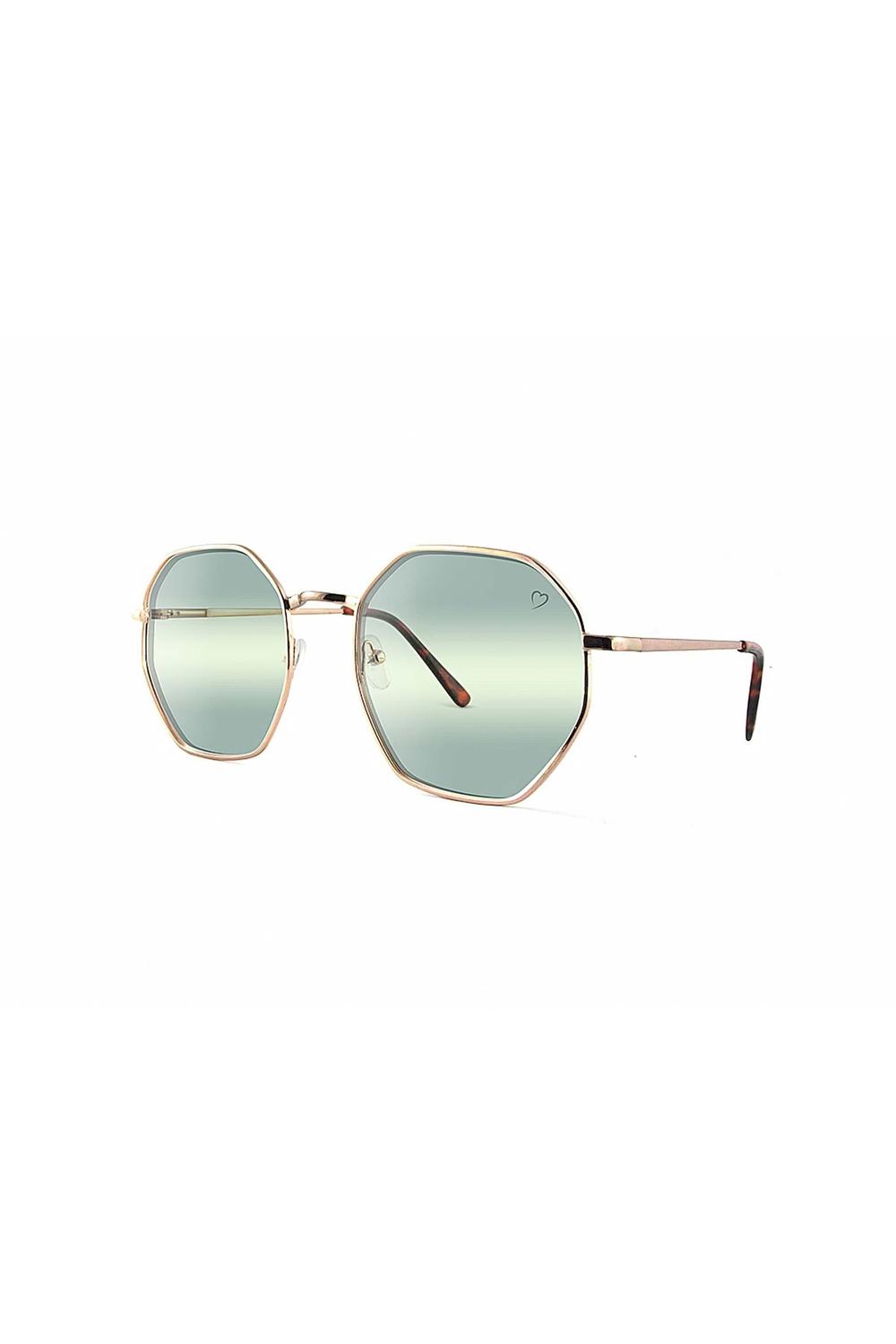 Gold Ruby Rocks Mustique Angular Frame Sunglasses, Image 1 of 4
