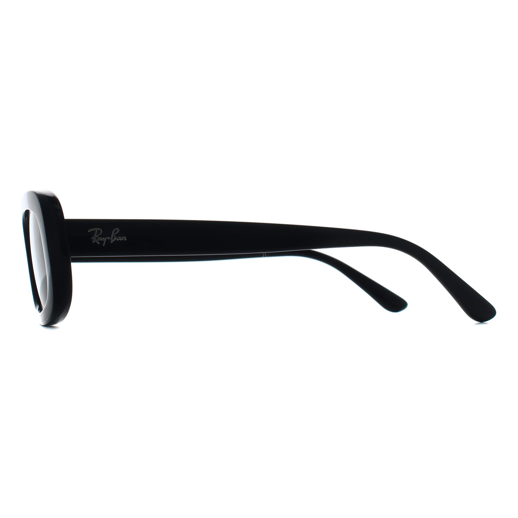 Black Ray-Ban Black Oval Black Grey Gradient Polarized RB2221, Image 3 of 3