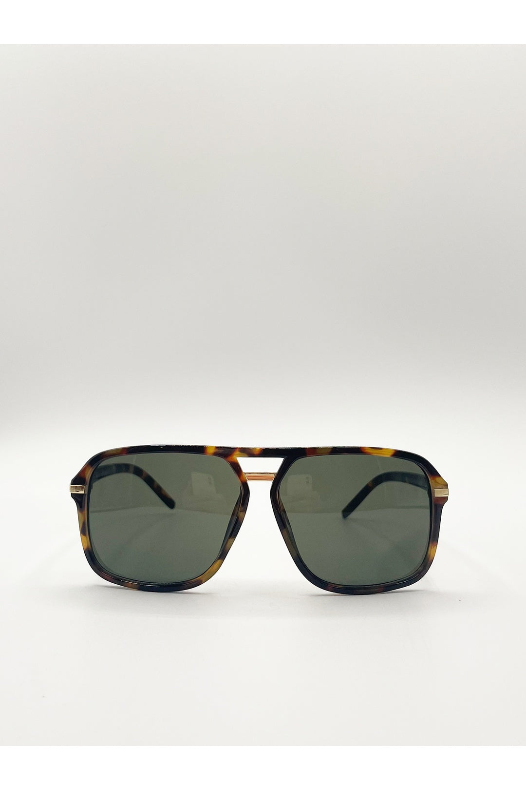 Brown Tortoiseshell Navigator Sunglasses, Image 1 of 2