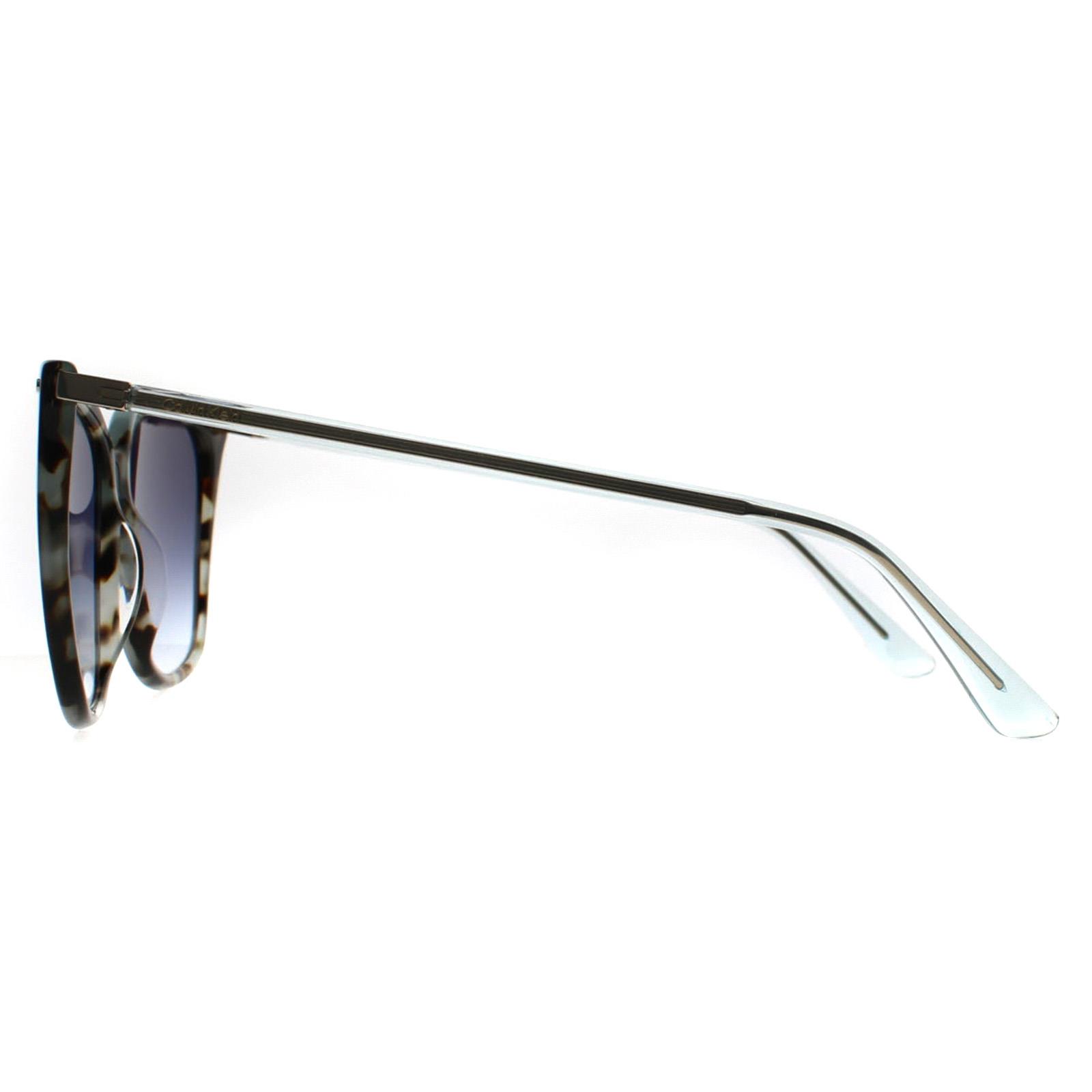 Multi Calvin Klein Multi Butterfly Aqua Tortoise Blue Gradient CK22532S, Image 3 of 3
