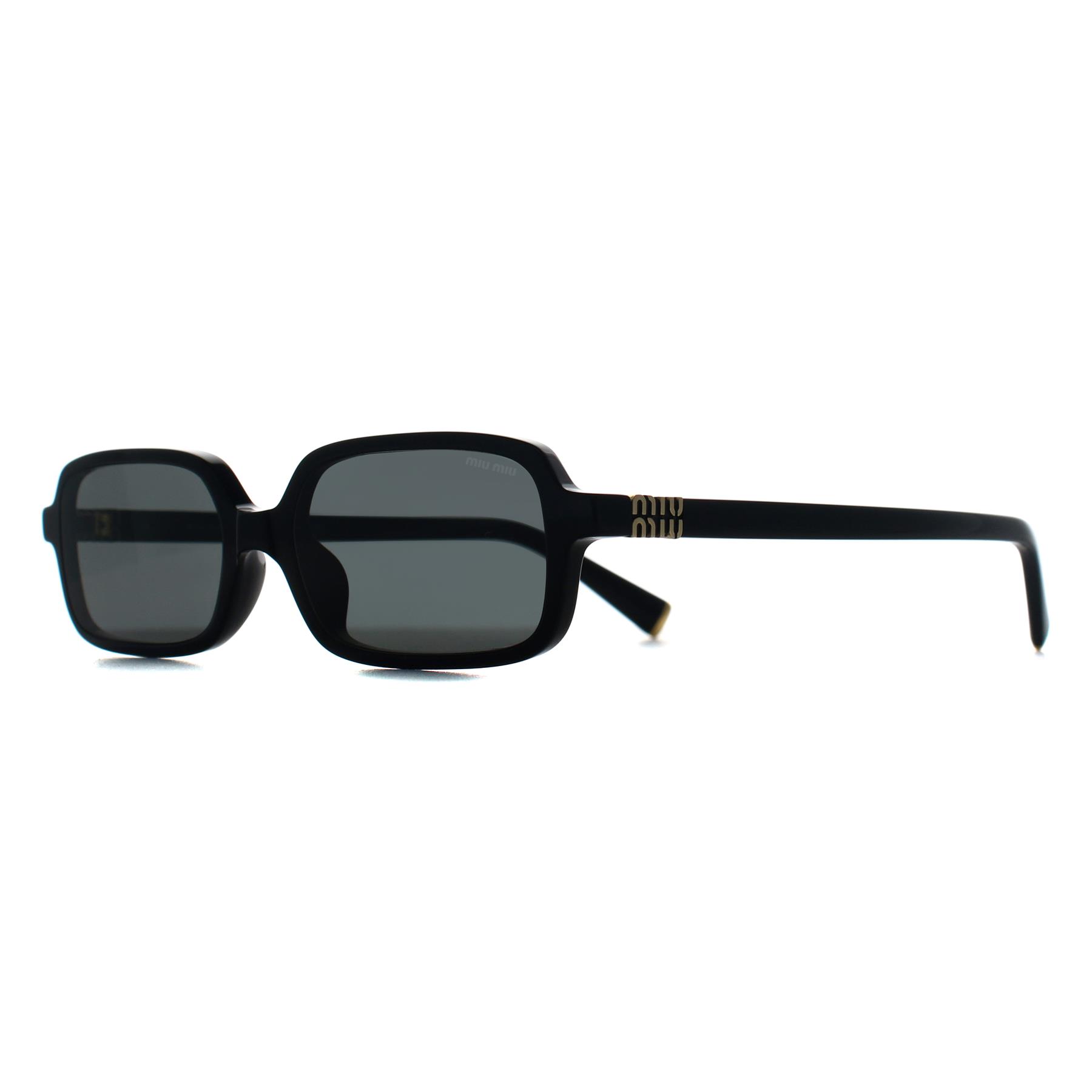 Black Miu Miu Black Rectangle Black Dark Grey MU11ZS, Image 2 of 3