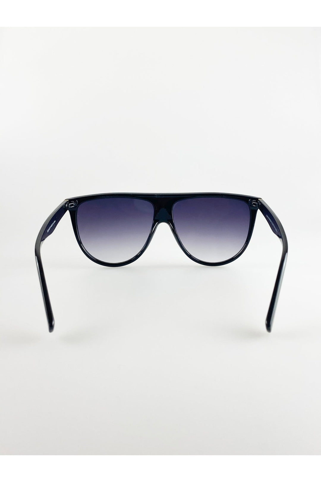 Black Black Oversized Sunglasses with Black Ombre Lenses, Image 3 of 4