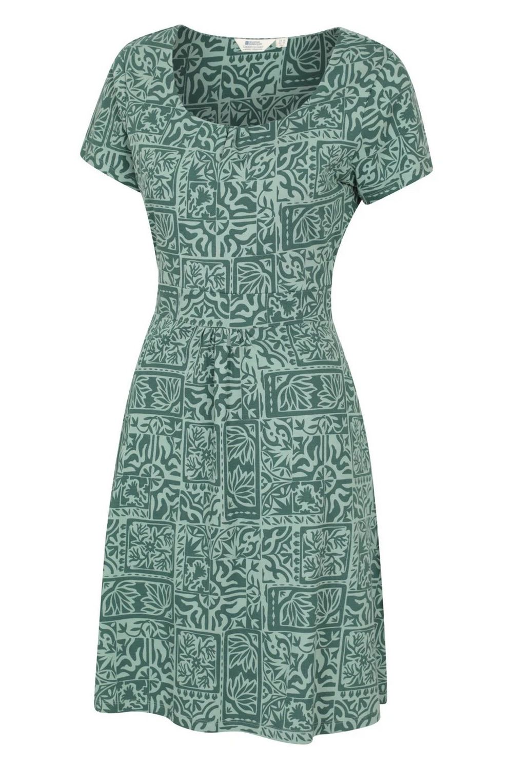 Green Orchid Patterned UV Dress, Image 3 of 3