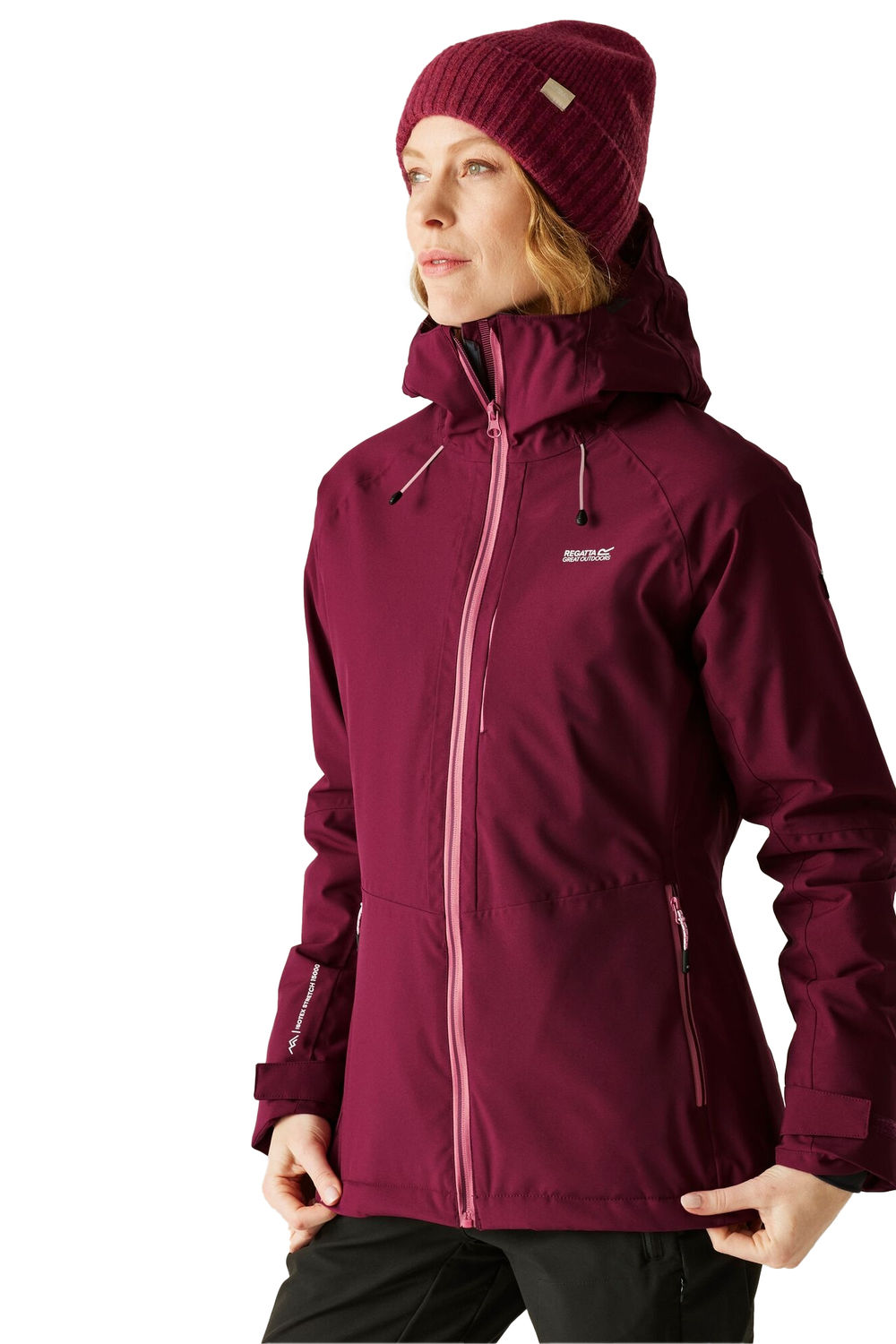 Red Highton Stretch Padded Jacket, Image 4 of 5