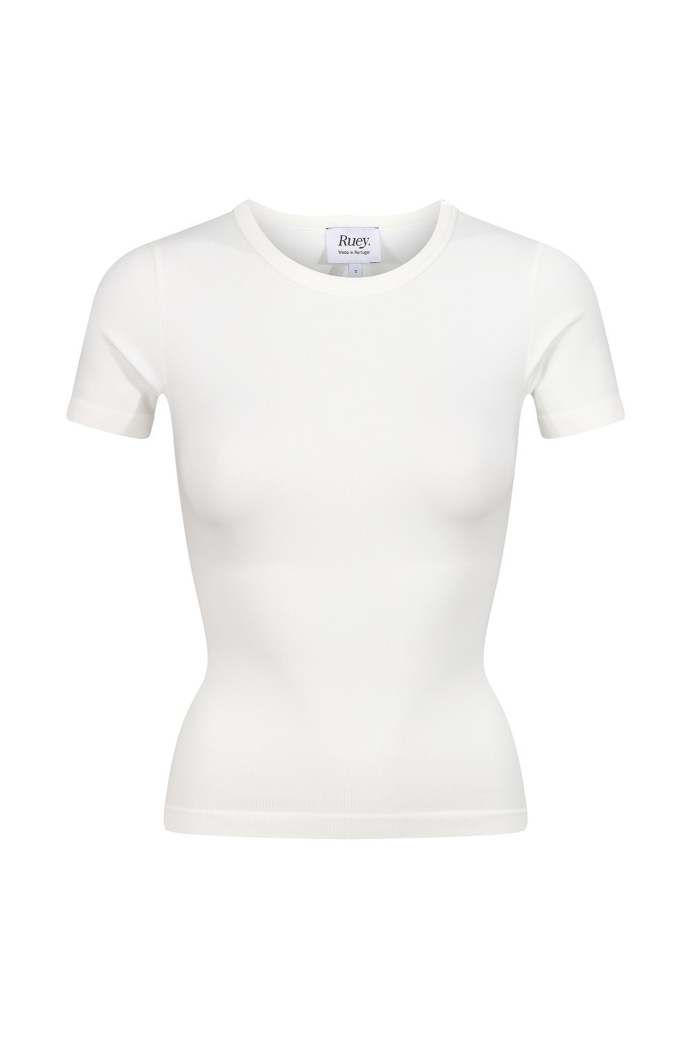 White Basic Sculpting T-Shirt Smooth Fit, Image 1 of 5