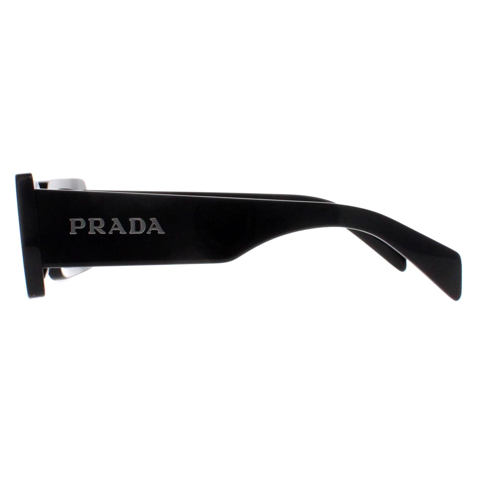 Black Prada Black Rectangle Black Dark Grey PRA07S, Image 3 of 4