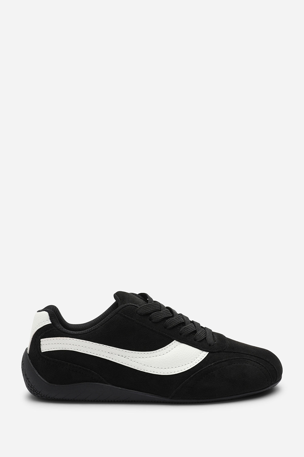 Black 'Venice' Low-Top Lace Up Trainer, Image 2 of 8