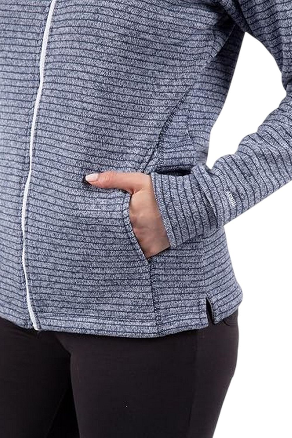 Navy Kari Full Zip Hoodie, Image 3 of 4