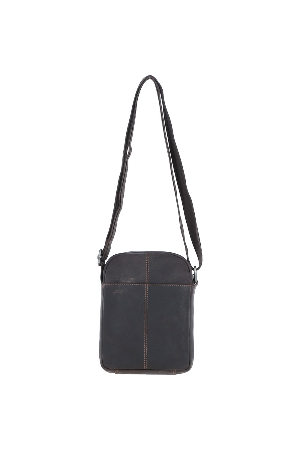 Brown Leather Company Brown 'Sicily' Real Leather Compact Crossbody Bag, Image 4 of 5