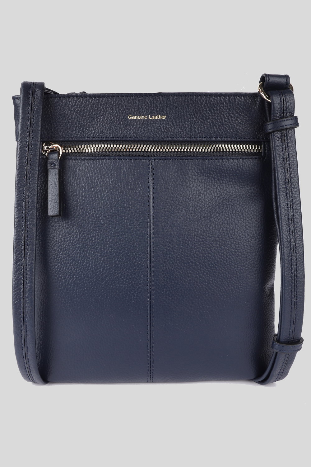 Navy 'Heaven' Real Leather Cross Body Bag, Image 3 of 4