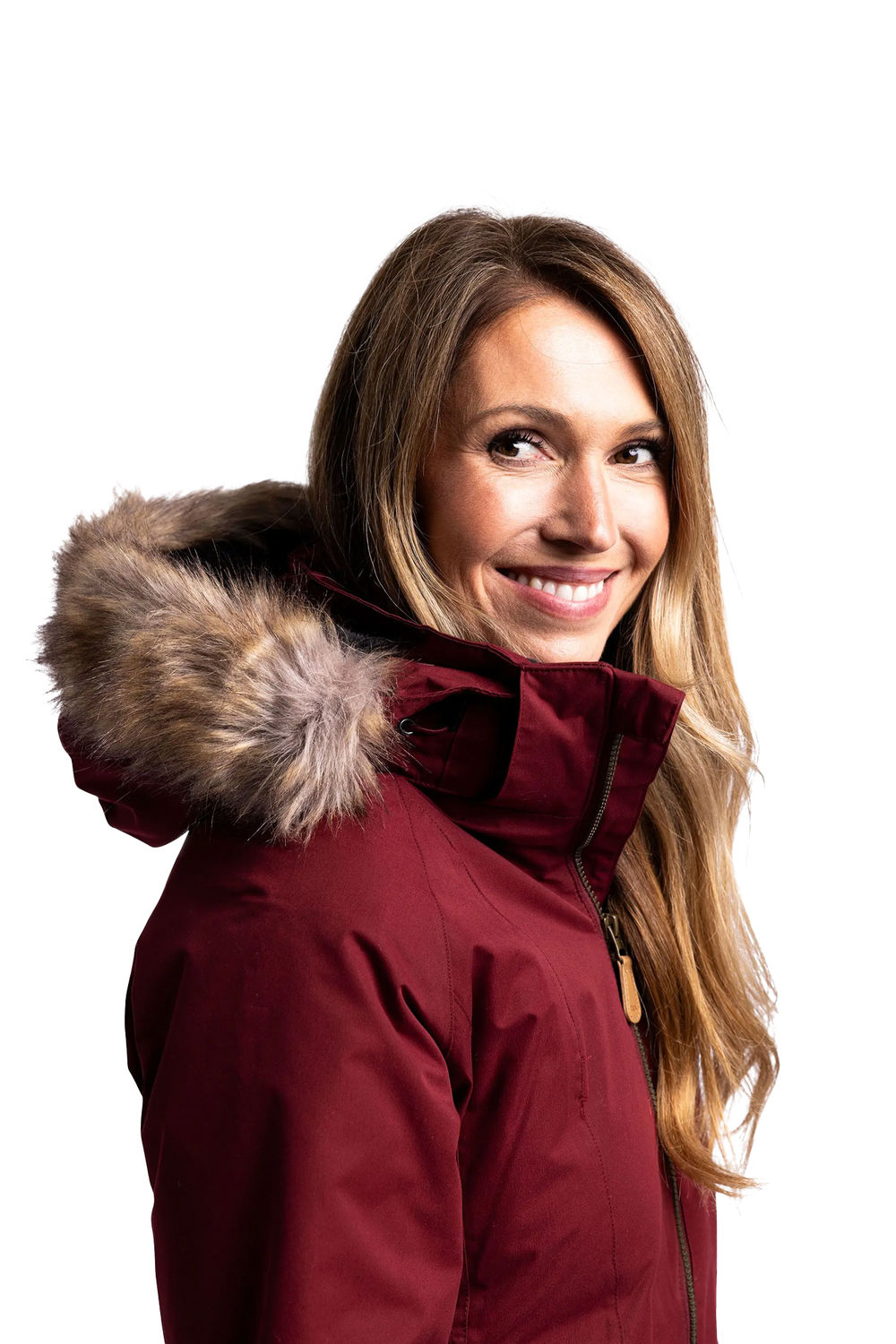 Wine Celebrity Insulated Longline Parka Jacket, Image 4 of 4