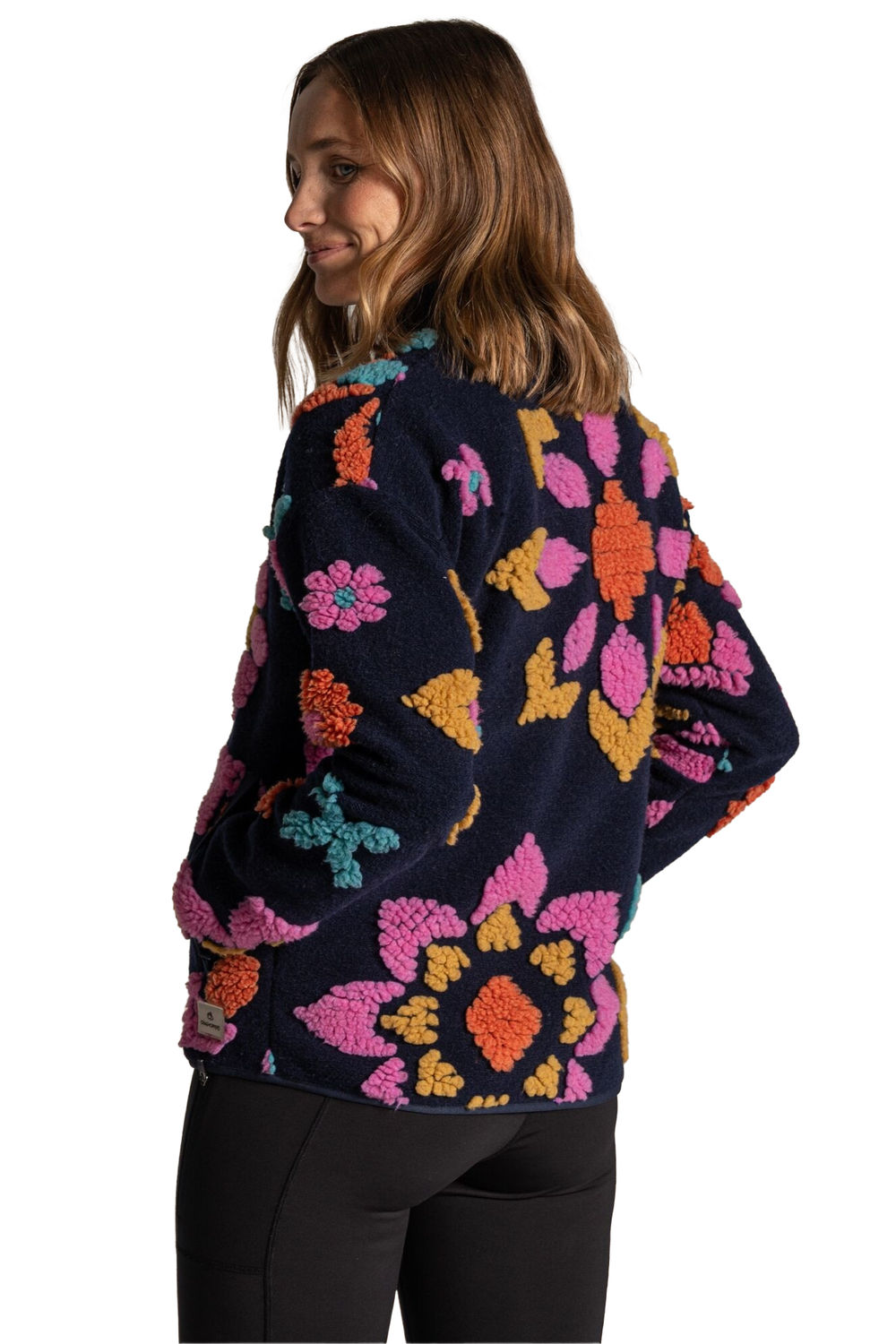 Sapphire Catalina Flowers Full Zip Fleece Jacket, Image 2 of 4