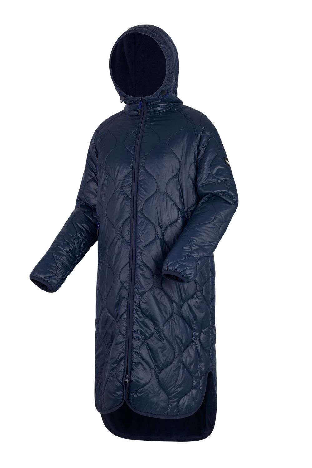 Navy Triea Quilted Jacket, Image 3 of 5