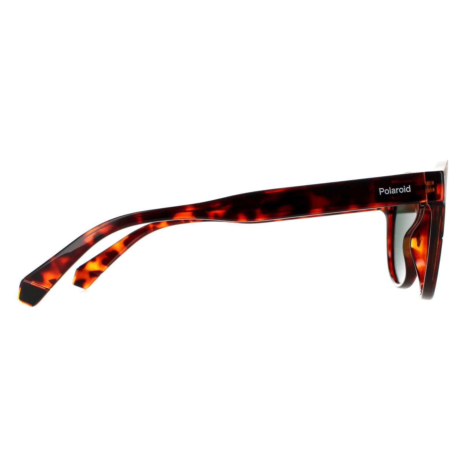 Round Dark Havana Green Polarized Sunglasses, Image 4 of 4