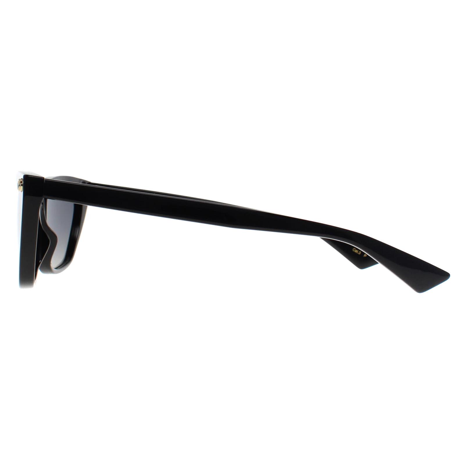 Black Cat Eye Shiny Black Grey Gradient Polarized GG1815S, Image 3 of 4