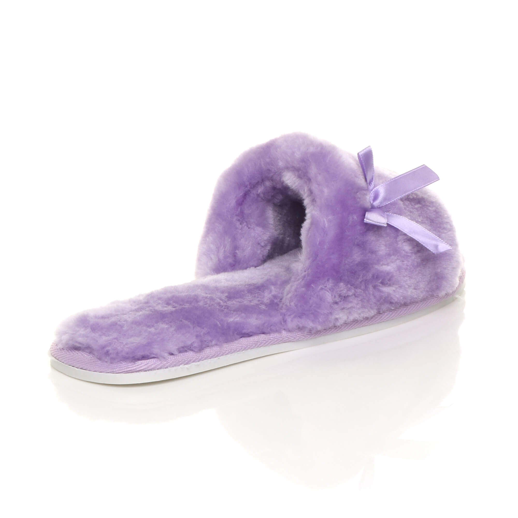 Lilac AJVANI Lilac Peep Toe Sandals Slippers, Image 4 of 6