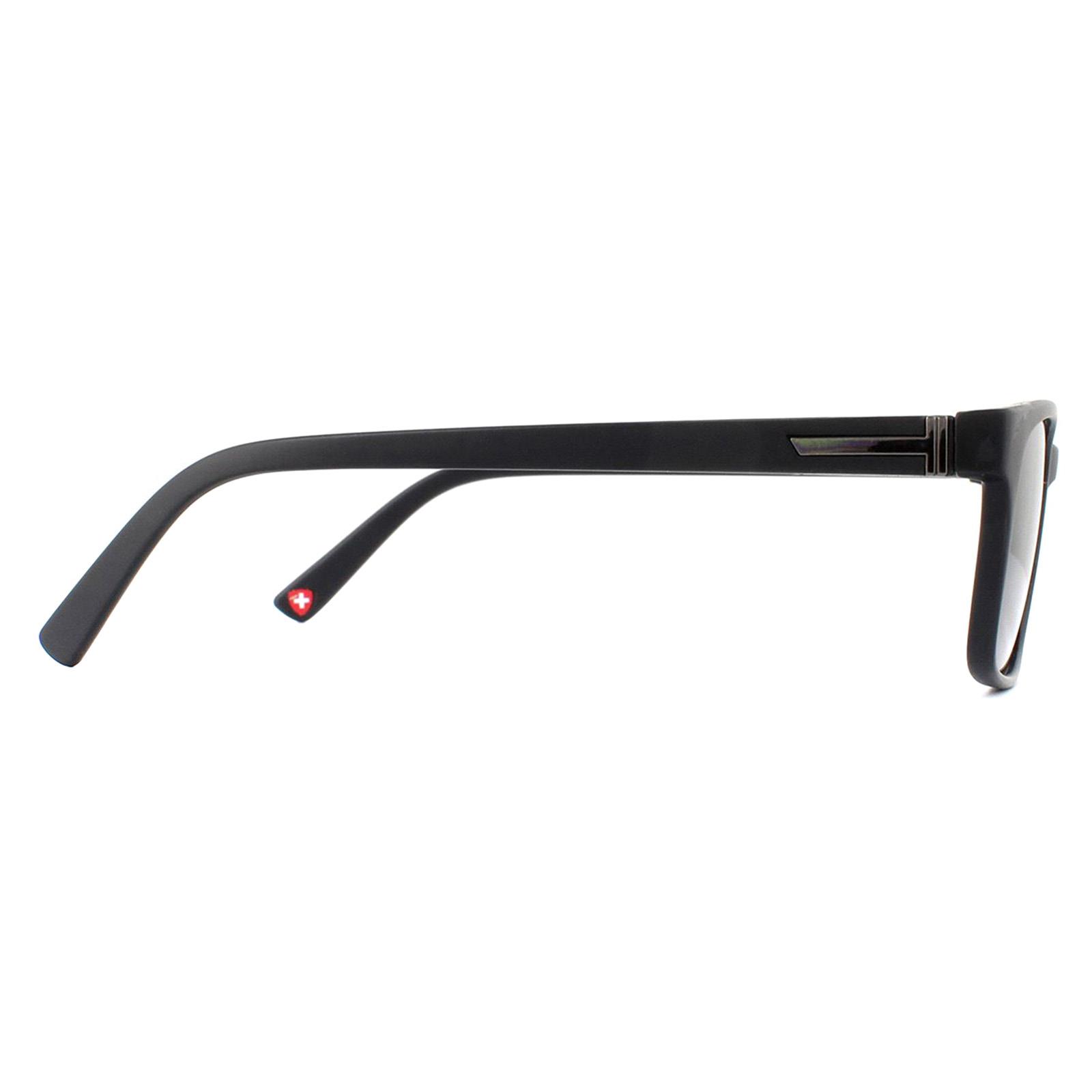Black Montana Black Rectangle Black Grey Readers +2.00 Sunglasses, Image 4 of 4
