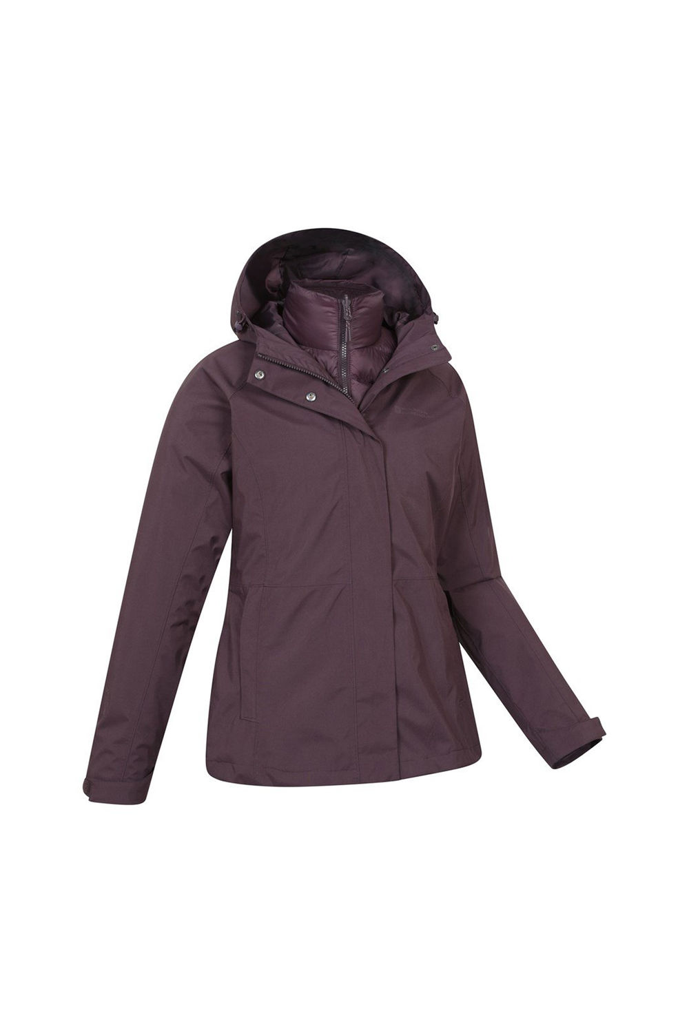 Burgundy Alaskan 3 in 1 Padded Jacket, Image 5 of 7