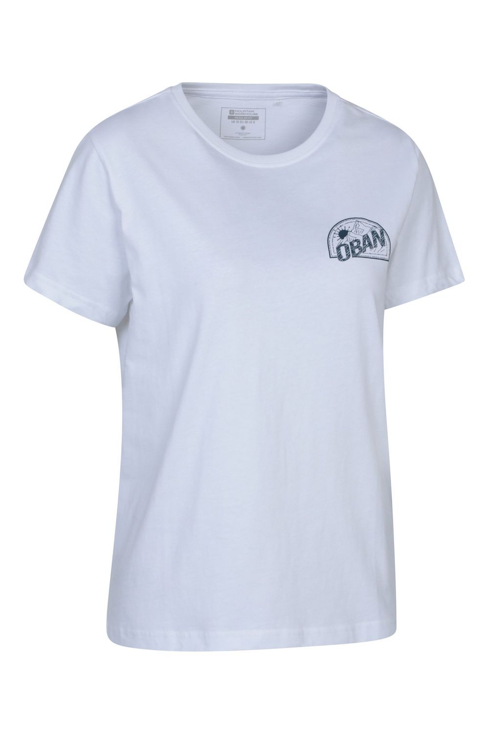 White Oban Relaxed Fit Short Sleeved TShirt, Image 4 of 4