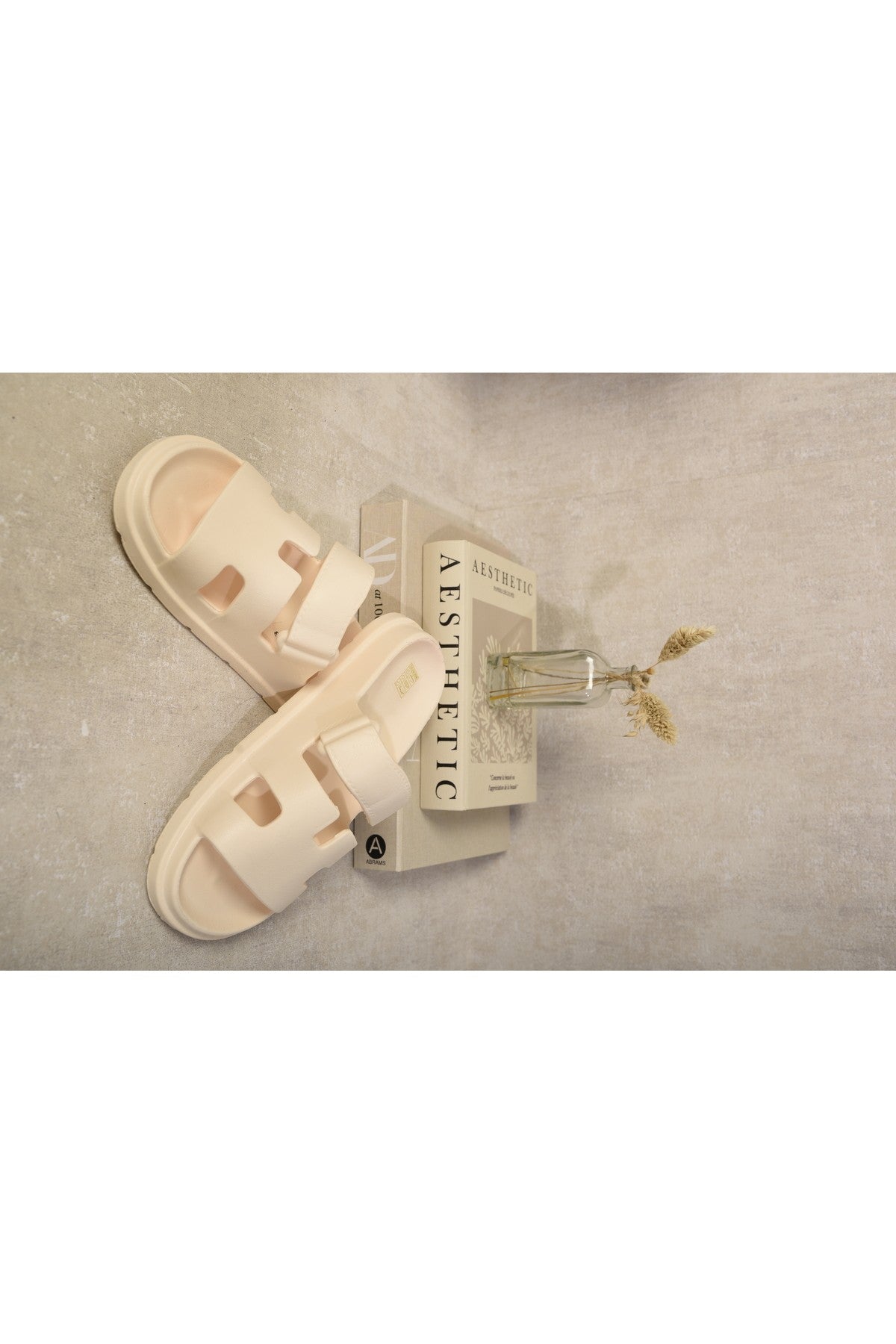 Beige Lucille Cut Out Open Toe Strappy Sandals, Image 6 of 8