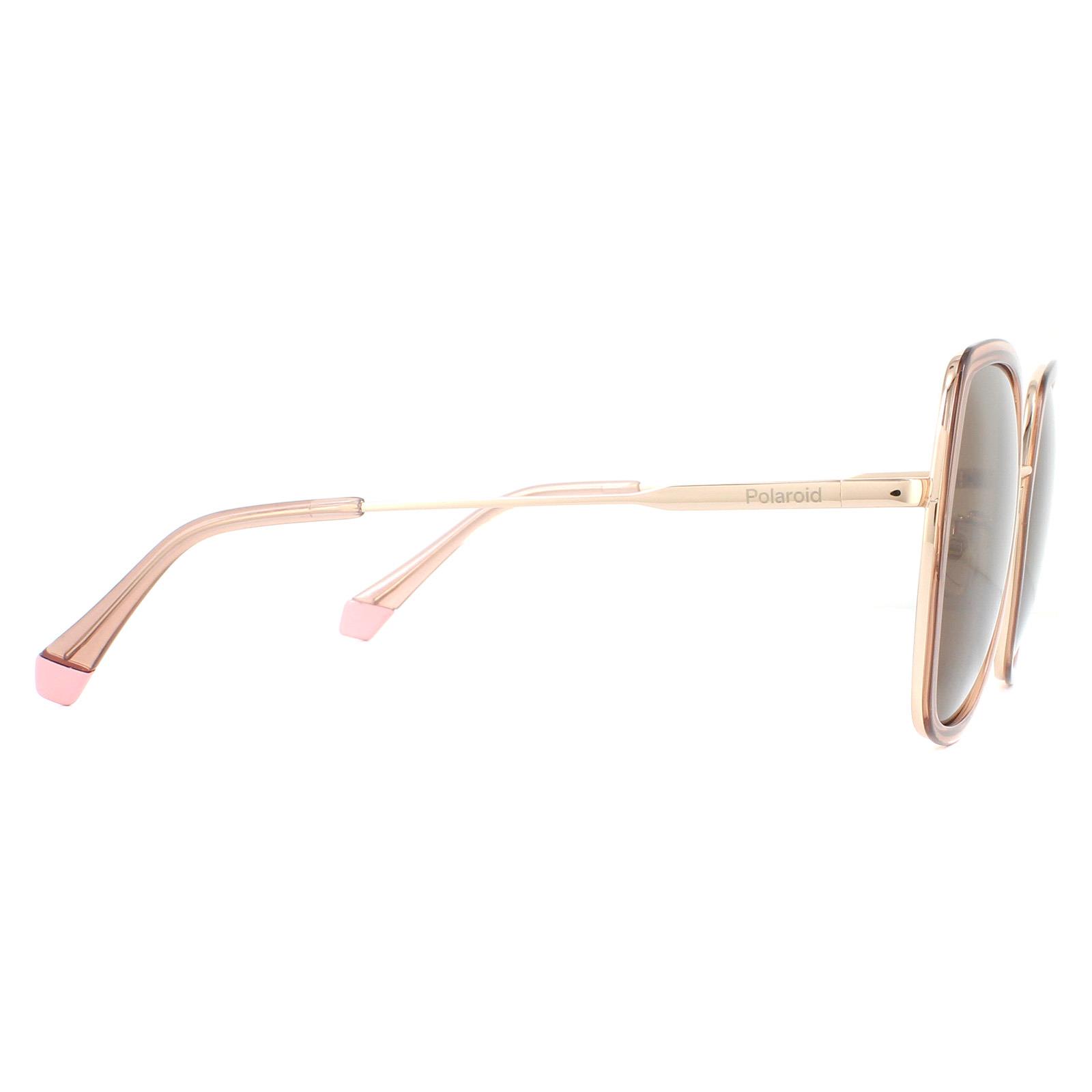 Pink Polaroid Pink Square Pink Bronze Polarized Sunglasses, Image 4 of 4