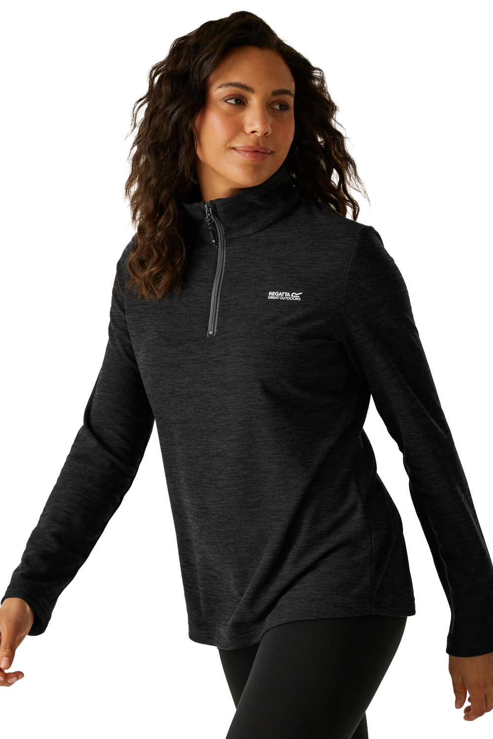 Grey Great Outdoors Montes Half Zip Fleece Top, Image 1 of 4