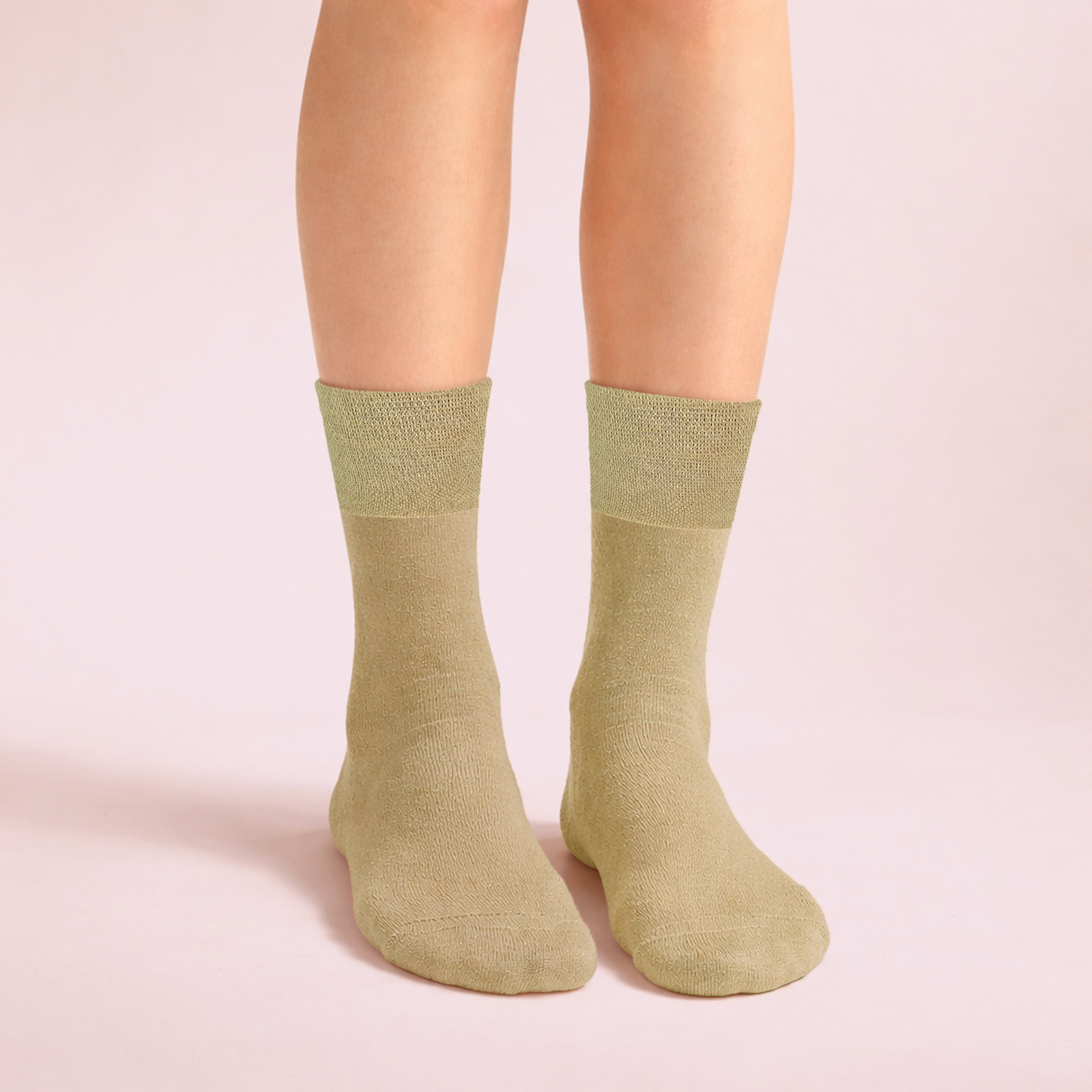 Brown 8 Pairs Ladies Bamboo Diabetic Socks | Soft Non Binding Comfort Socks, Image 4 of 4