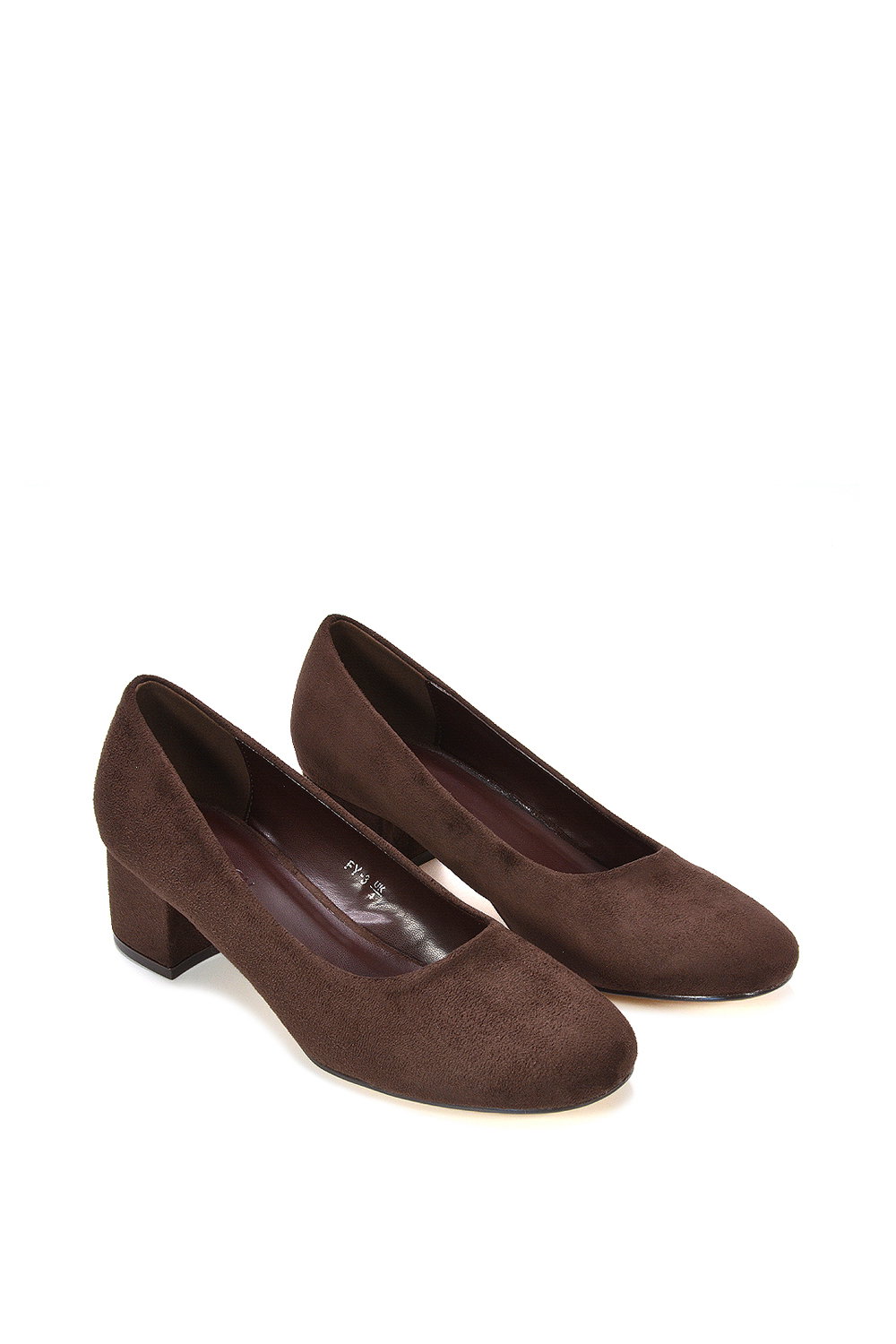 Brown 'Liberty' Low Block Heel Court Shoes, Image 6 of 6