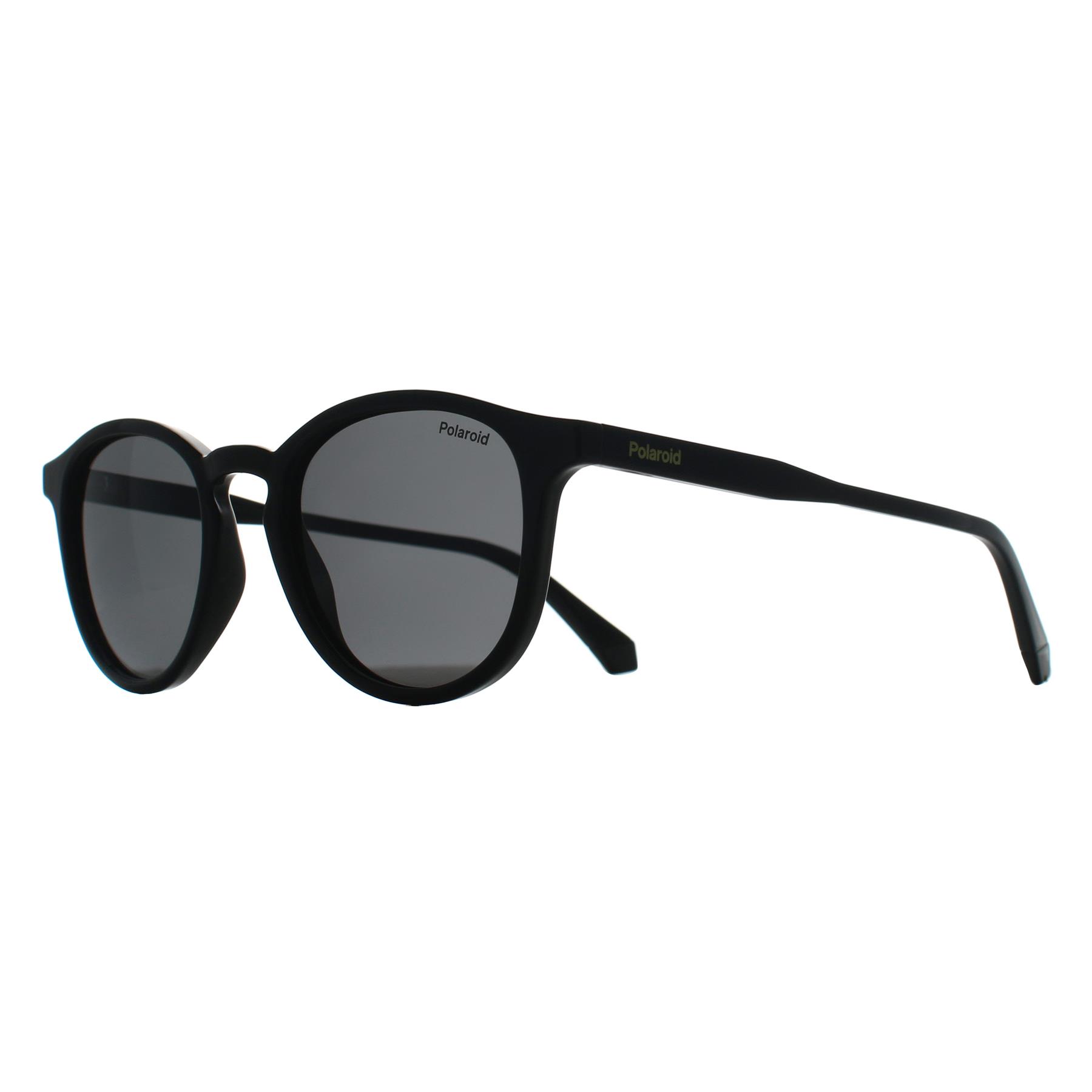 Black Polaroid Black Round Black Grey Polarized PLD 4191/S, Image 2 of 3