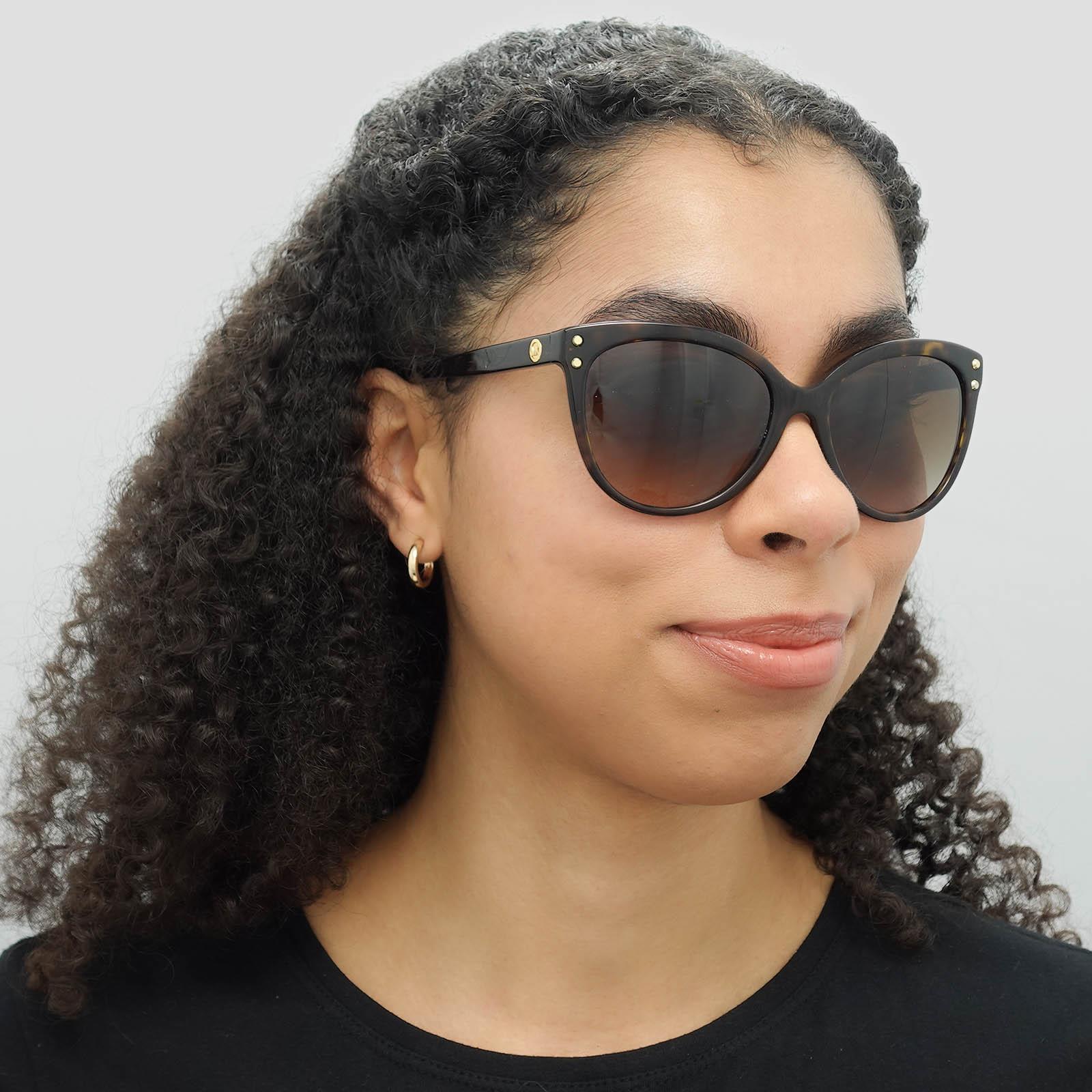 Brown Cat Eye Dark Havana Brown Gradient Sunglasses, Image 5 of 6