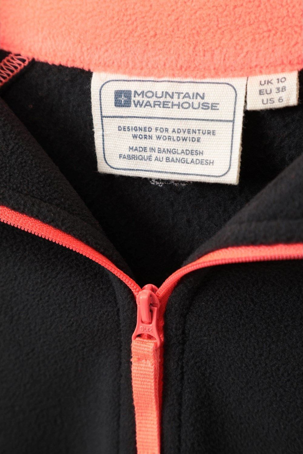 Black Montana Half Zip Fleece Top, Image 2 of 5