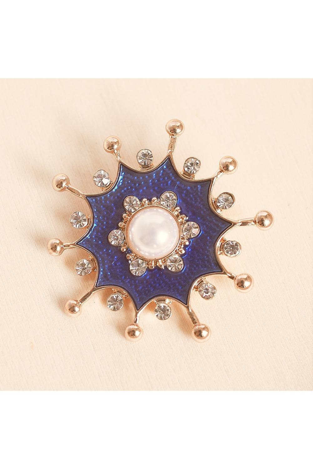 Blue Pearl Brooch, Image 2 of 4
