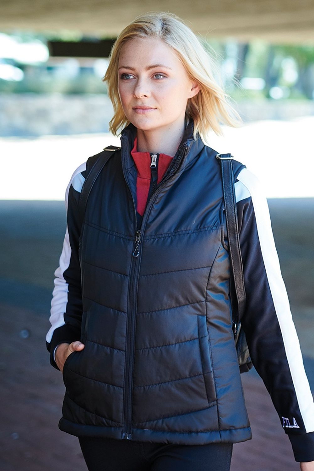 Navy Stage II Insulated Bodywarmer, Image 2 of 3