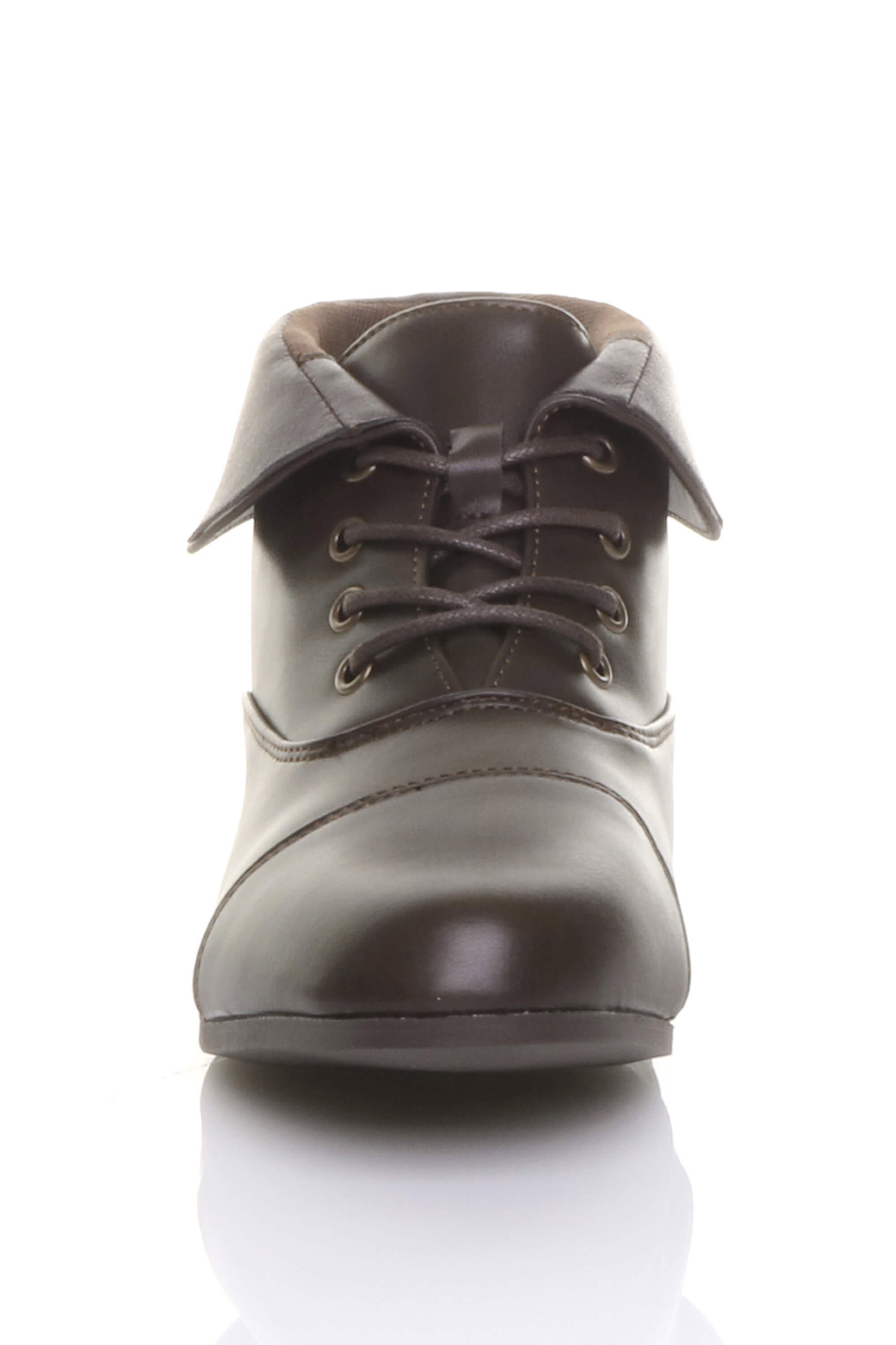 Brown AJVANI Brown Pixie Granny Ankle Boots, Image 5 of 5
